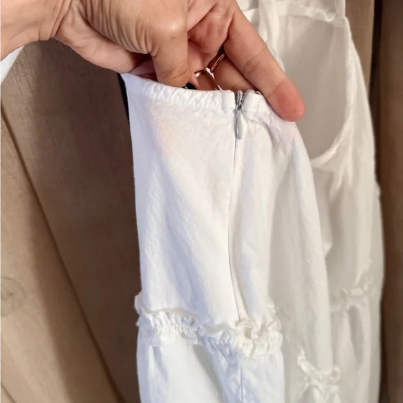 Boohoo Romantic White Tiered Balloon Sleeve Maxi Dress - Picture 8 of 9